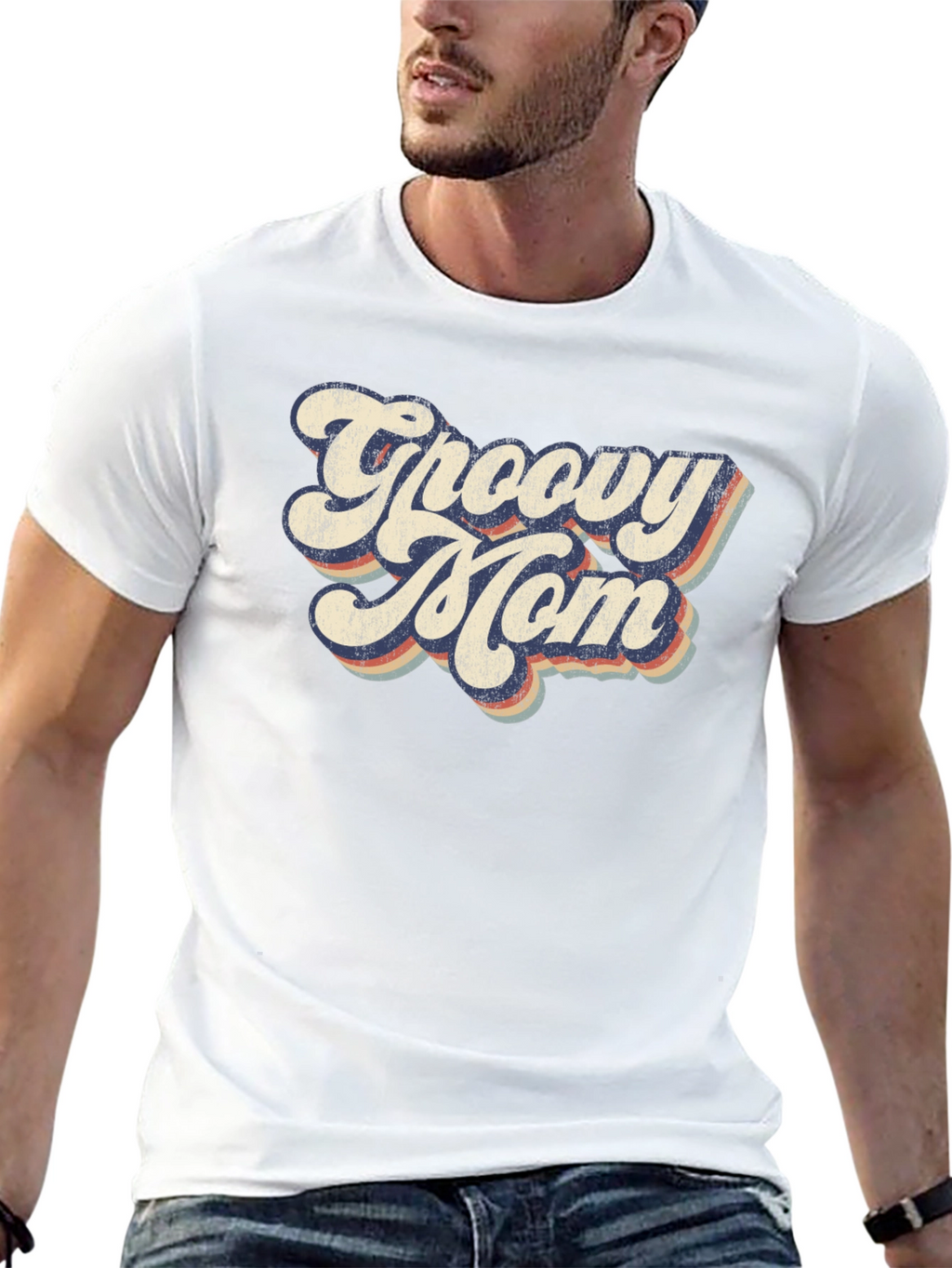 Groovy Mom T-Shirt - Retro Style