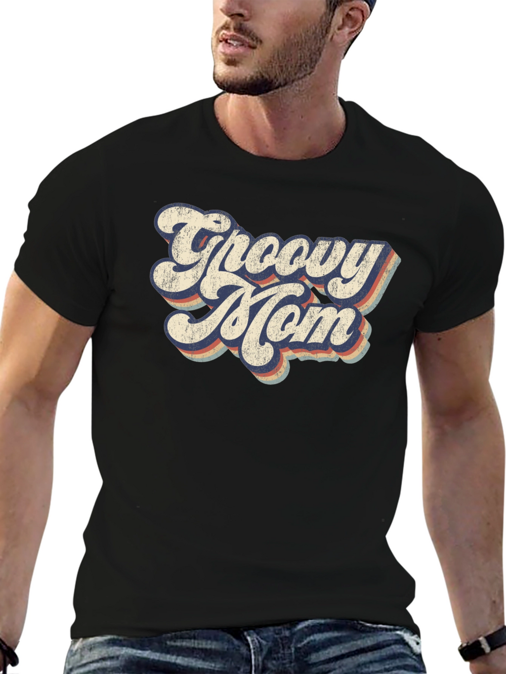 Groovy Mom T-Shirt - Retro Style