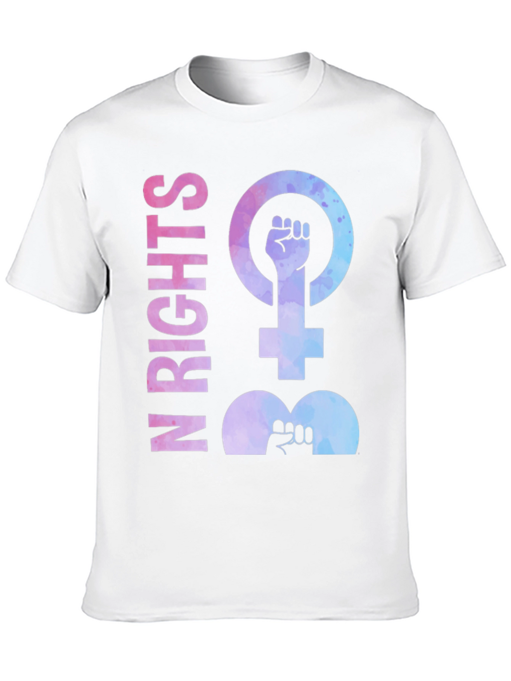 Feminist Rights Black Cotton T-Shirt
