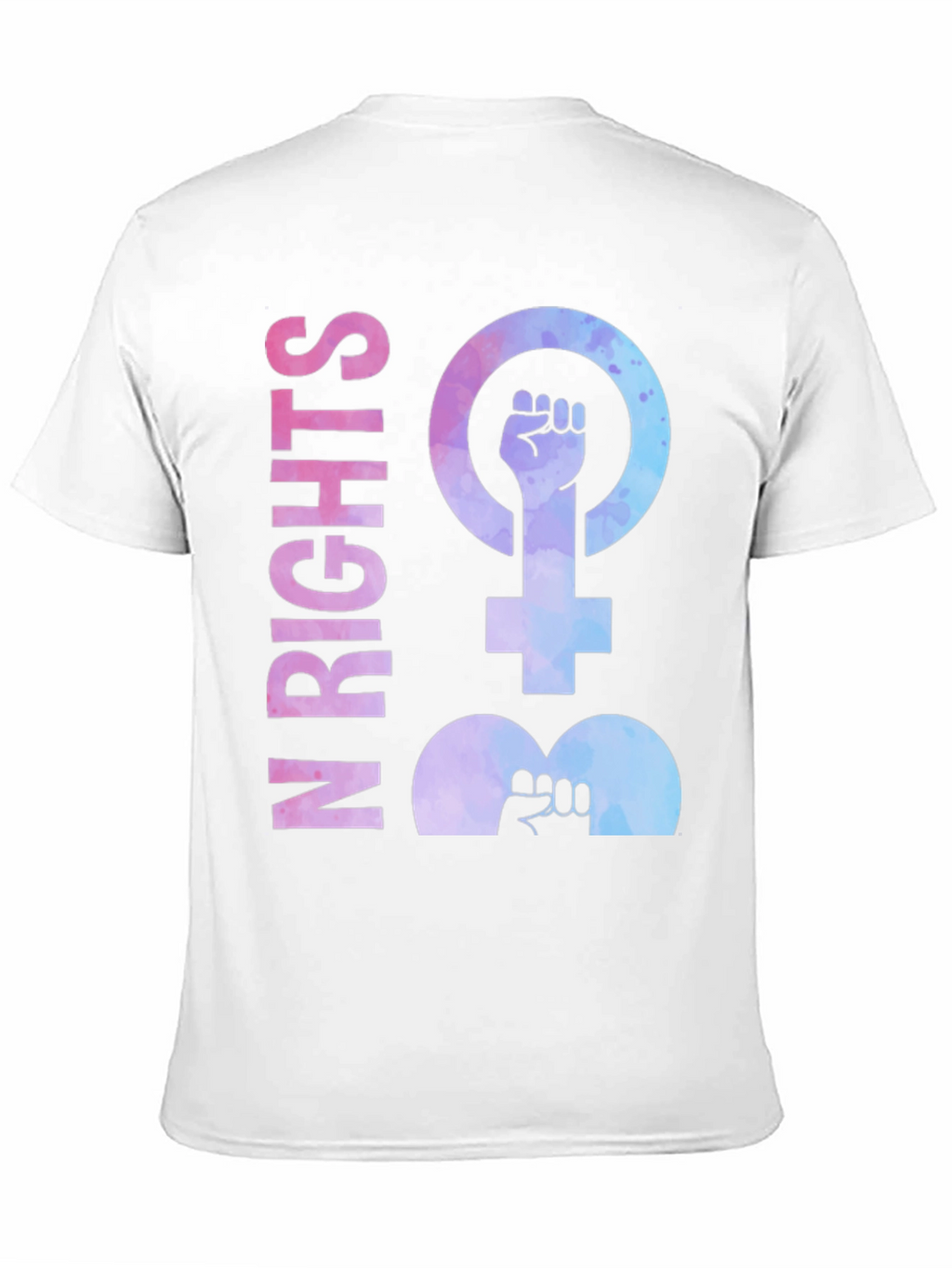 Feminist Rights Black Cotton T-Shirt