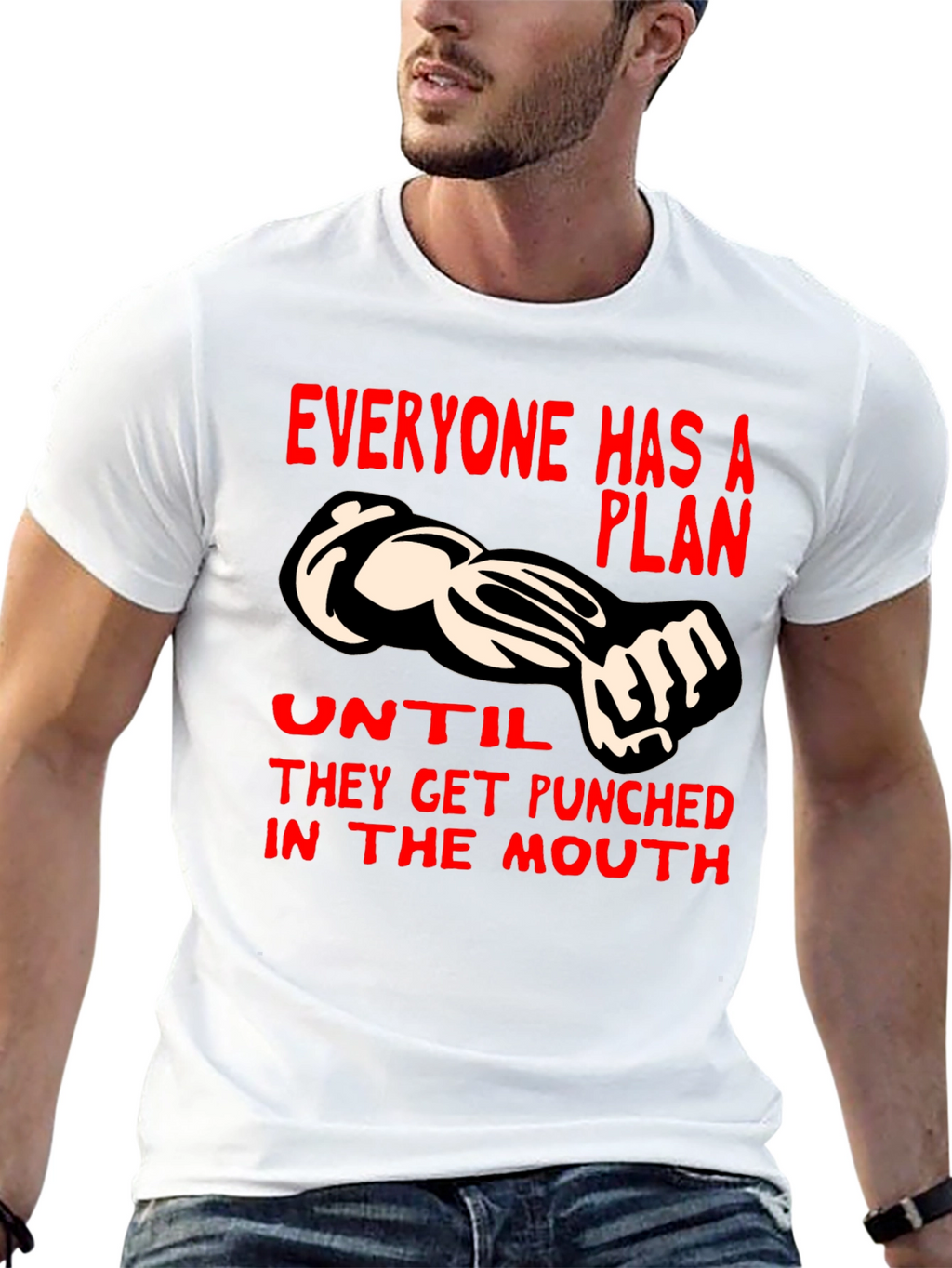 Punchline Graphic Tee - Everyone Has a Plan...