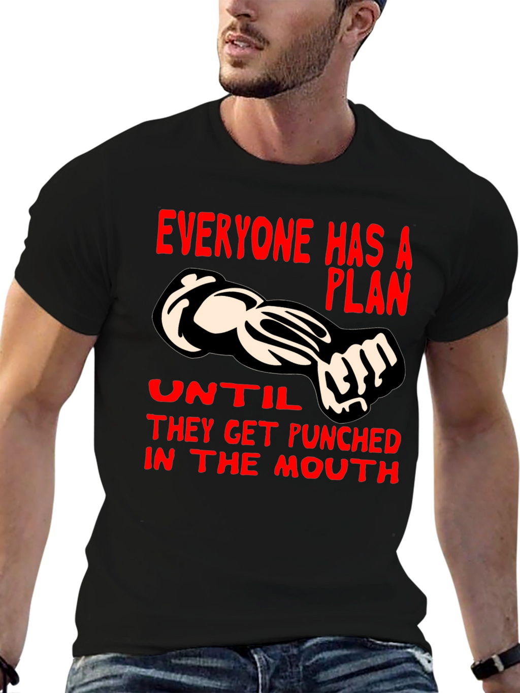 Punchline Graphic Tee - Everyone Has a Plan...