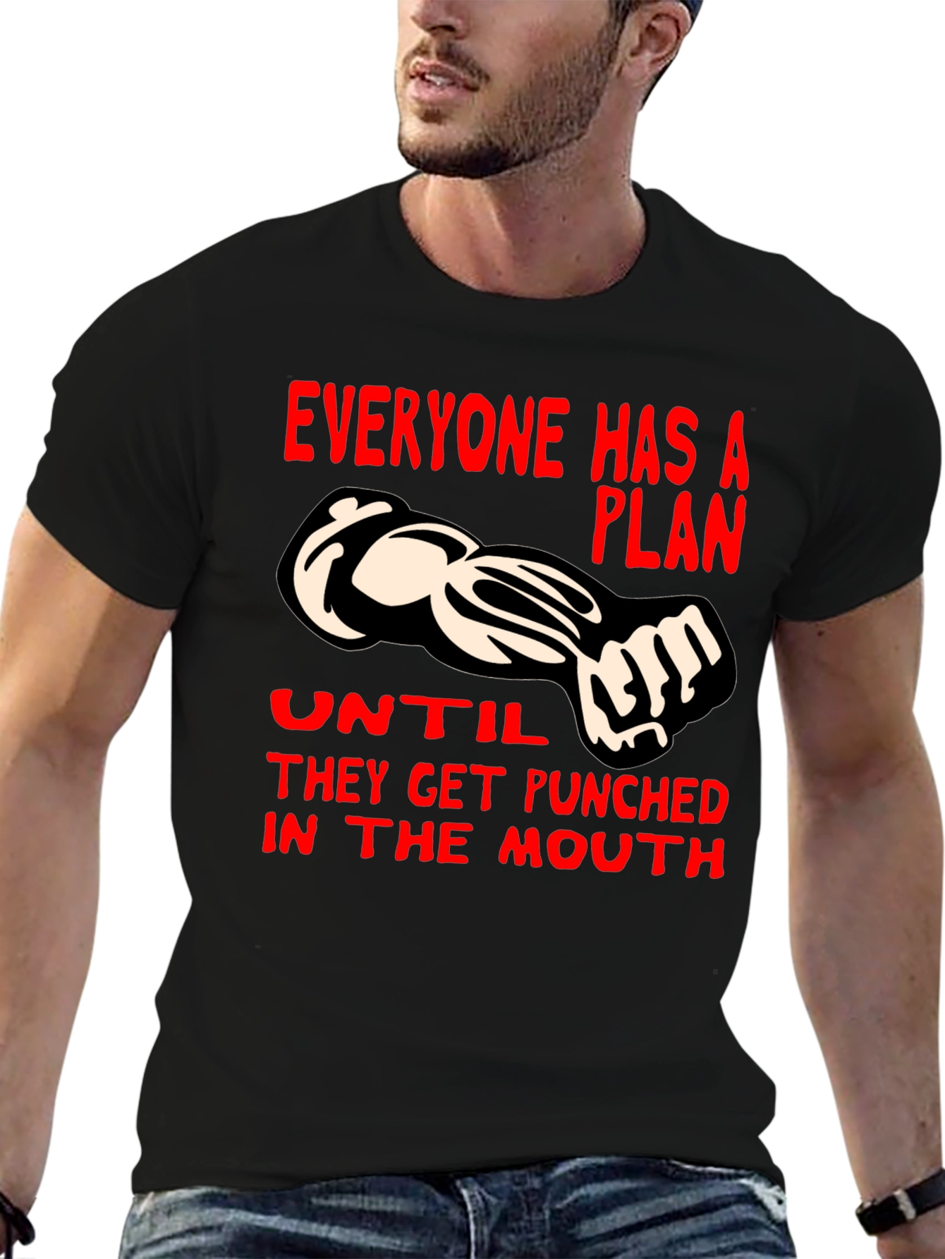 Punchline Graphic Tee - Everyone Has a Plan...