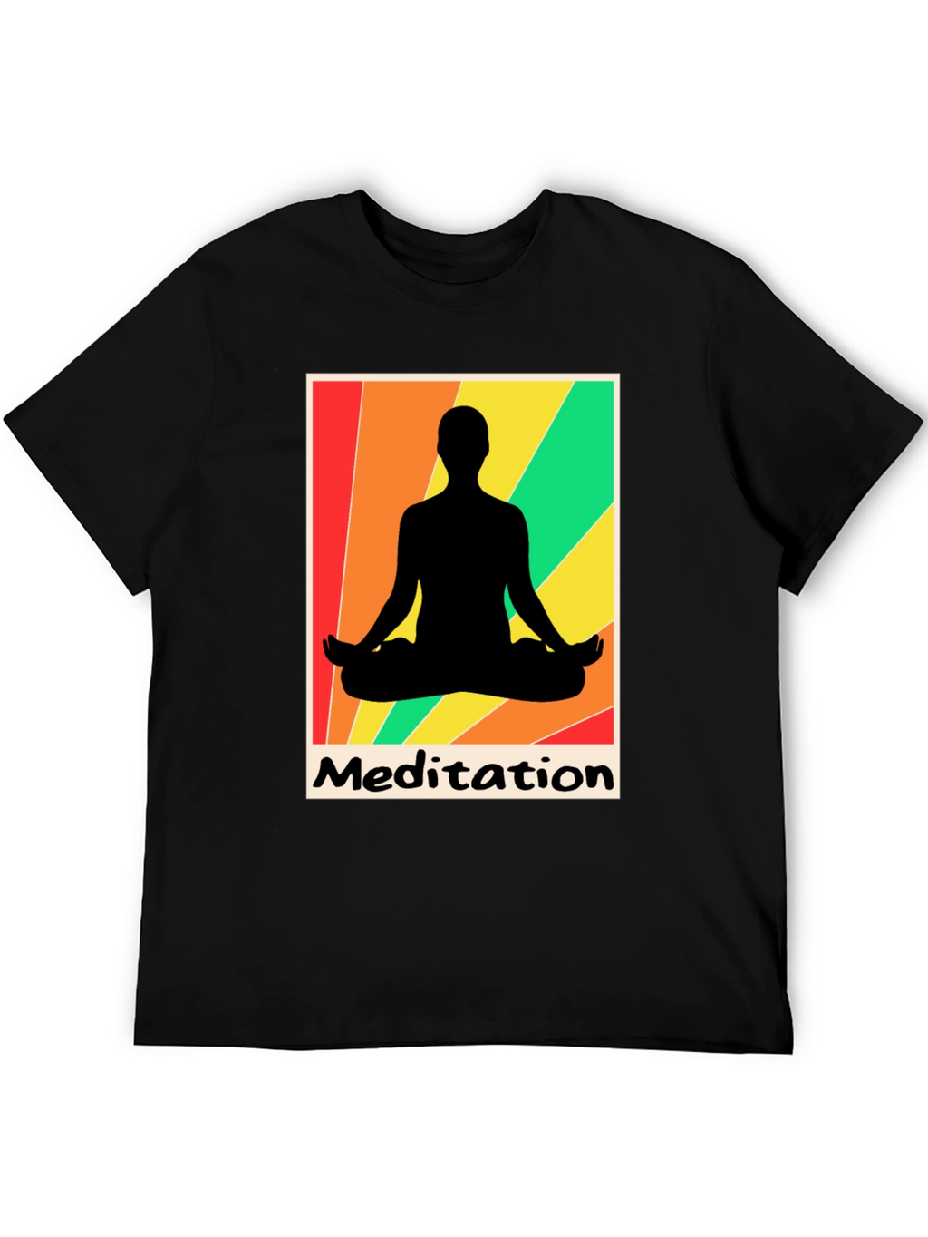 Meditation Graphic Tee - Zen Relaxation
