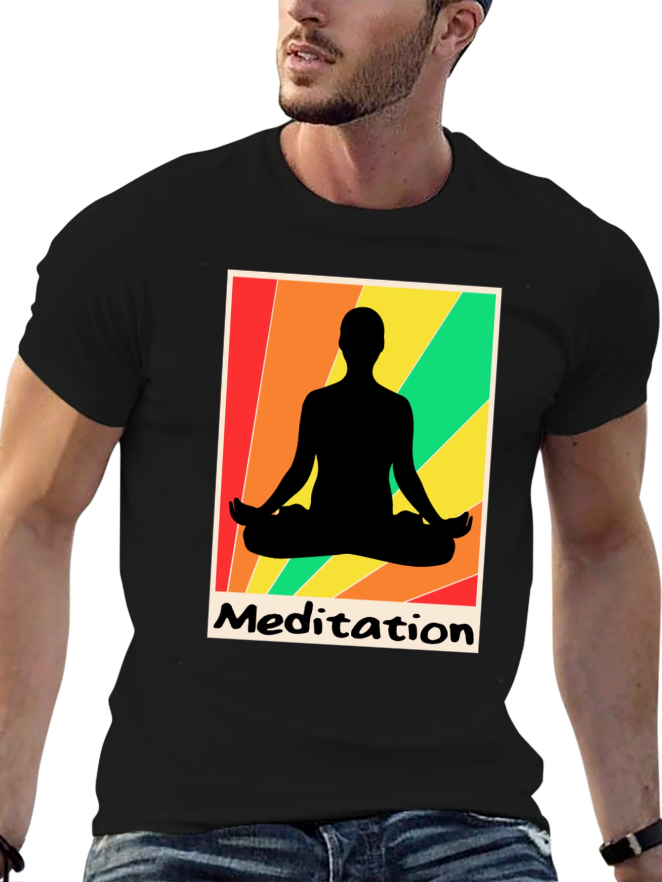 Meditation Graphic Tee - Zen Relaxation