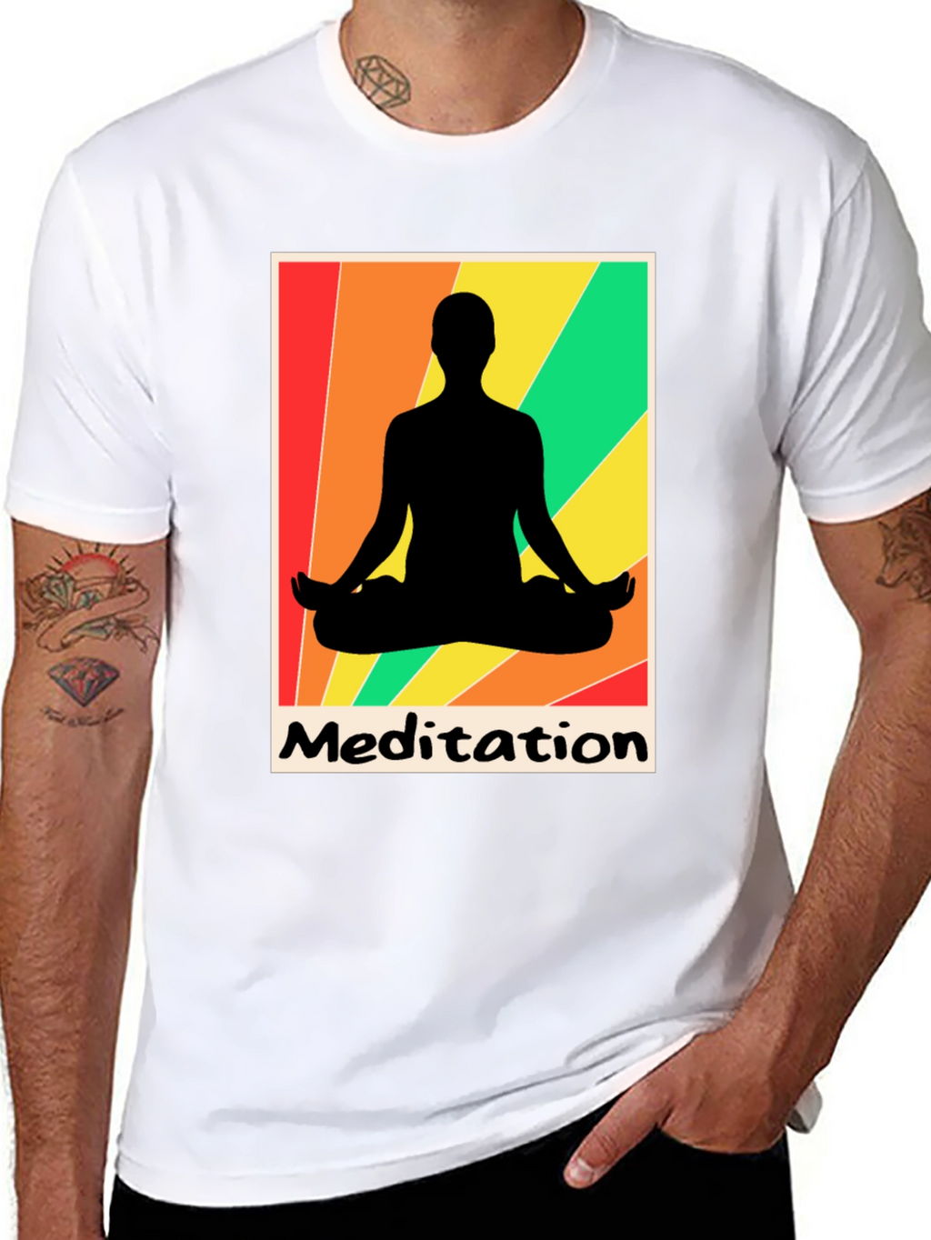 Meditation Graphic Tee - Zen Relaxation
