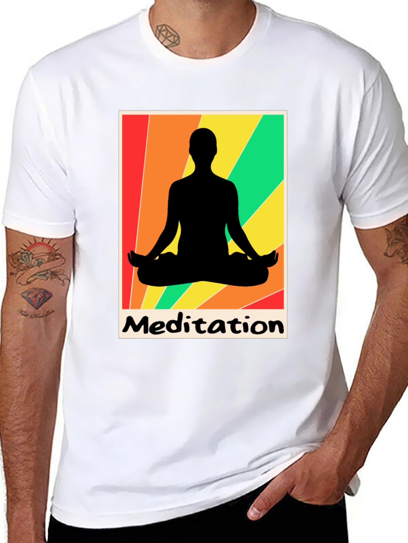 Meditation Graphic Tee - Zen Relaxation