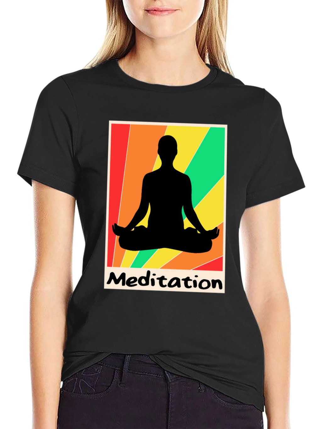Meditation Graphic Tee - Zen Relaxation