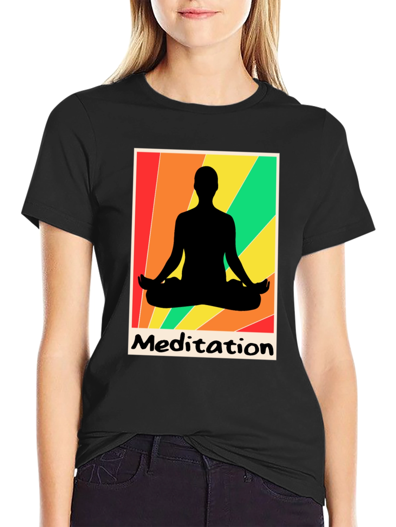 Meditation Graphic Tee - Zen Relaxation