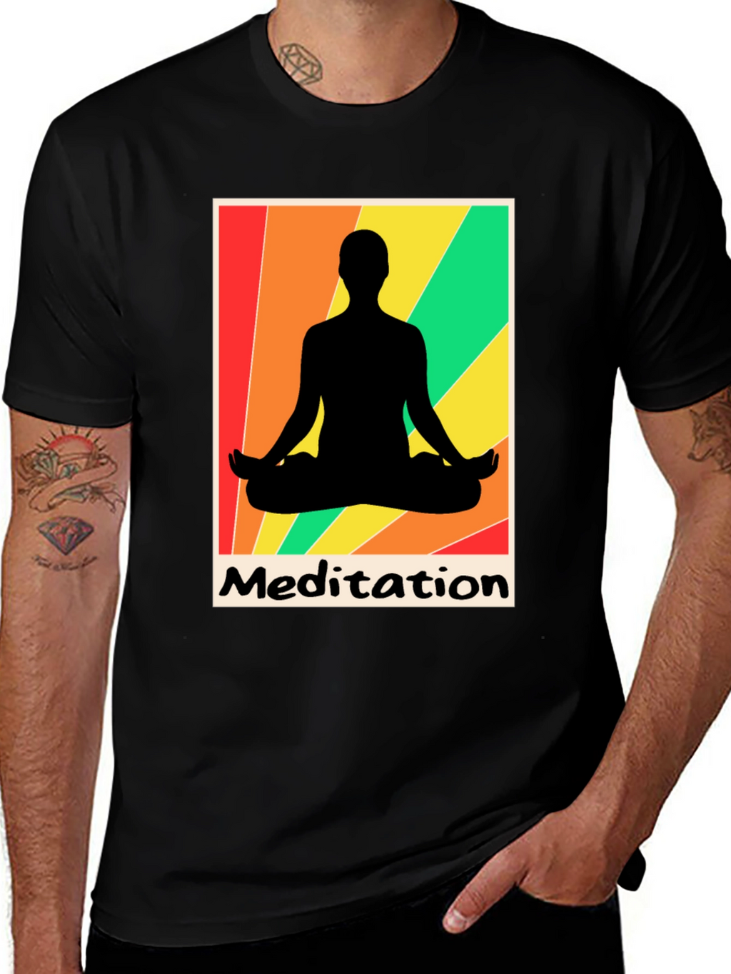 Meditation Graphic Tee - Zen Relaxation