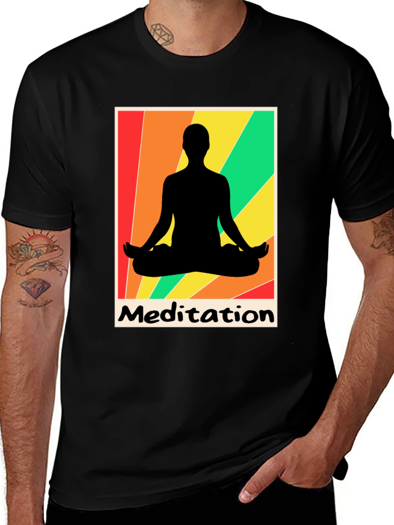 Meditation Graphic Tee - Zen Relaxation