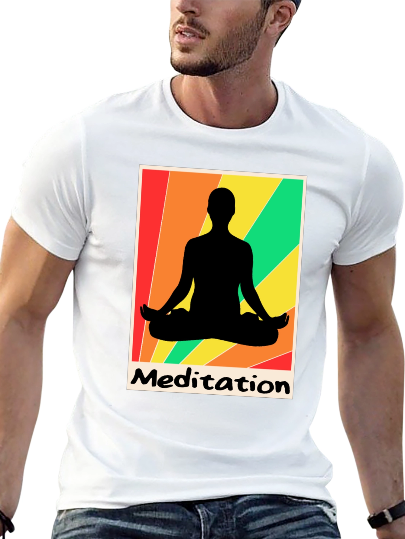 Meditation Graphic Tee - Zen Relaxation