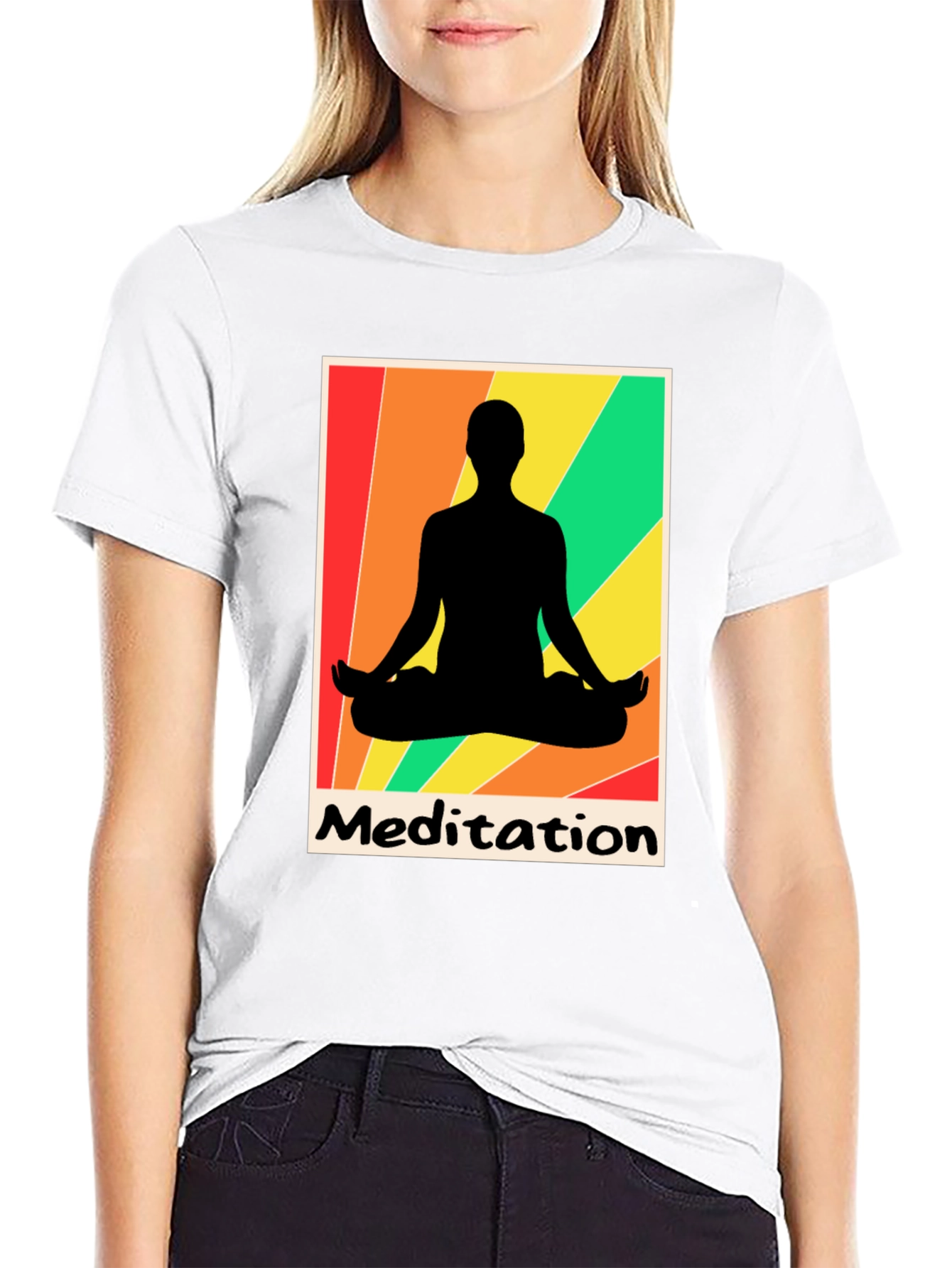 Meditation Graphic Tee - Zen Relaxation