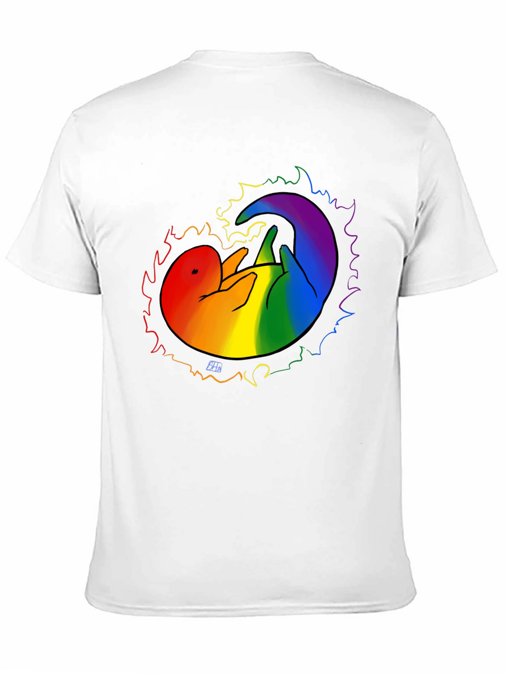 Pride Otter Graphic Tee - Black Unisex T-Shirt