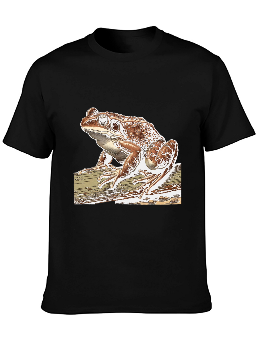 Frog Graphic Tee - Stylish Mens Black T-Shirt