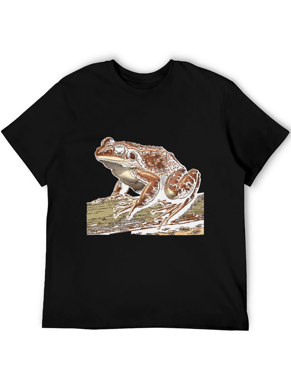 Frog Graphic Tee - Stylish Mens Black T-Shirt