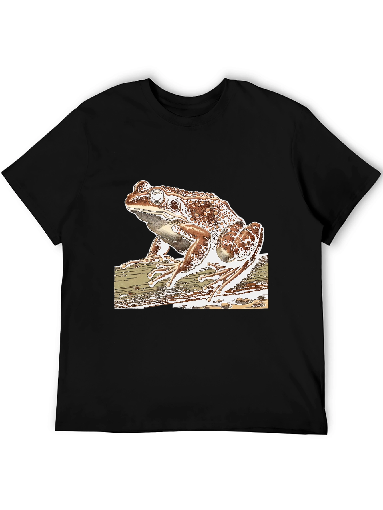 Frog Graphic Tee - Stylish Mens Black T-Shirt