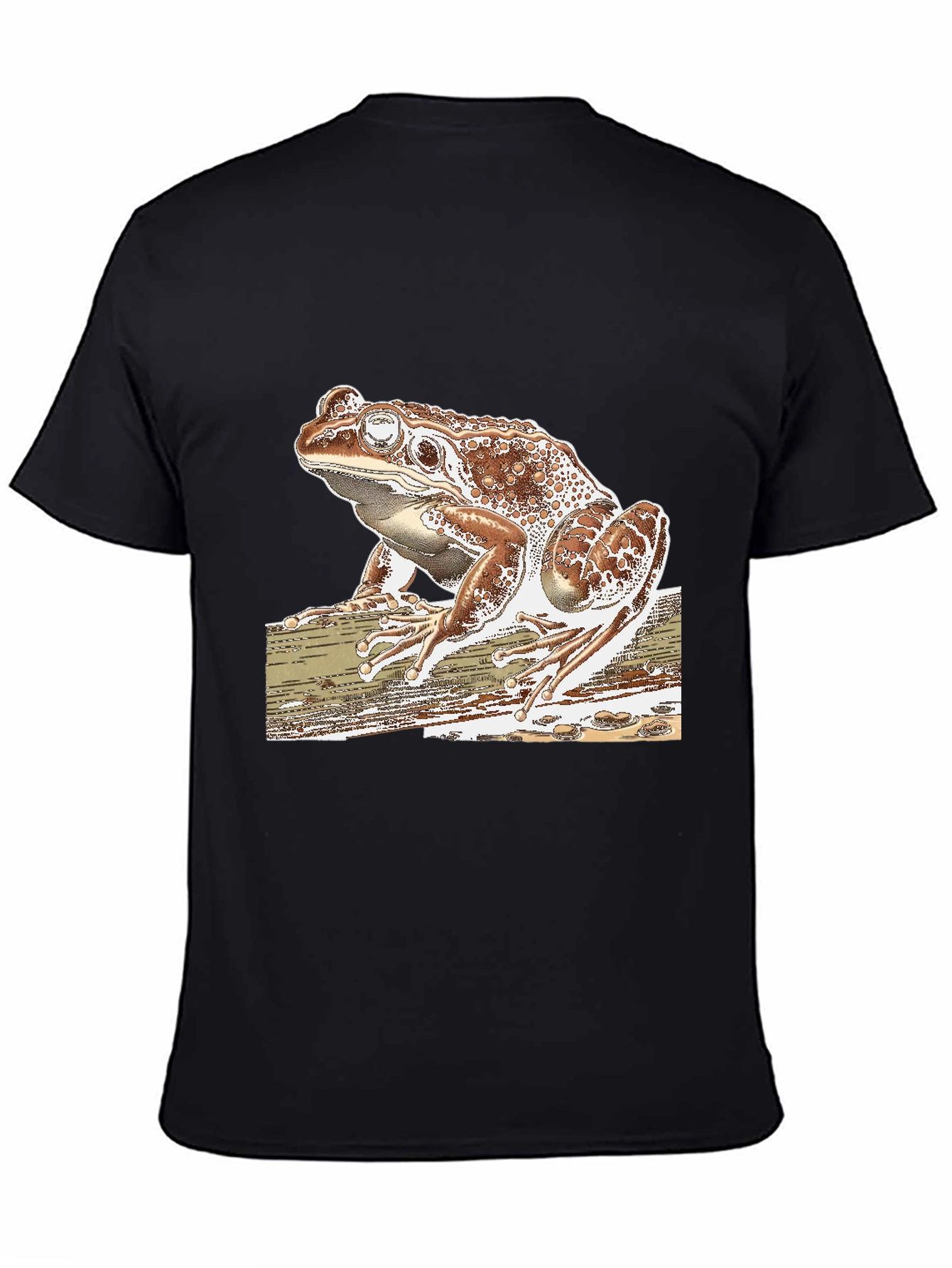 Frog Graphic Tee - Stylish Mens Black T-Shirt