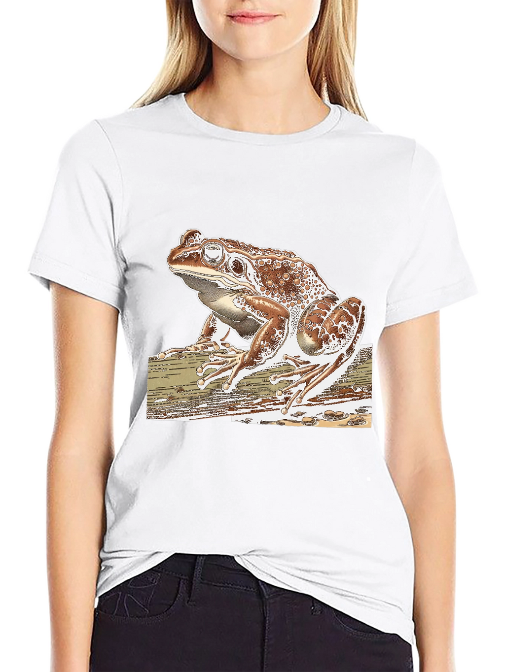 Frog Graphic Tee - Stylish Mens Black T-Shirt