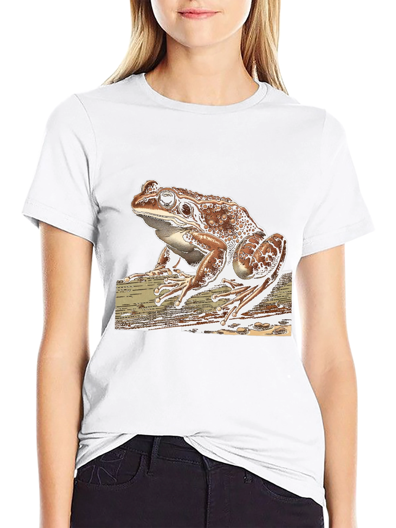 Frog Graphic Tee - Stylish Mens Black T-Shirt