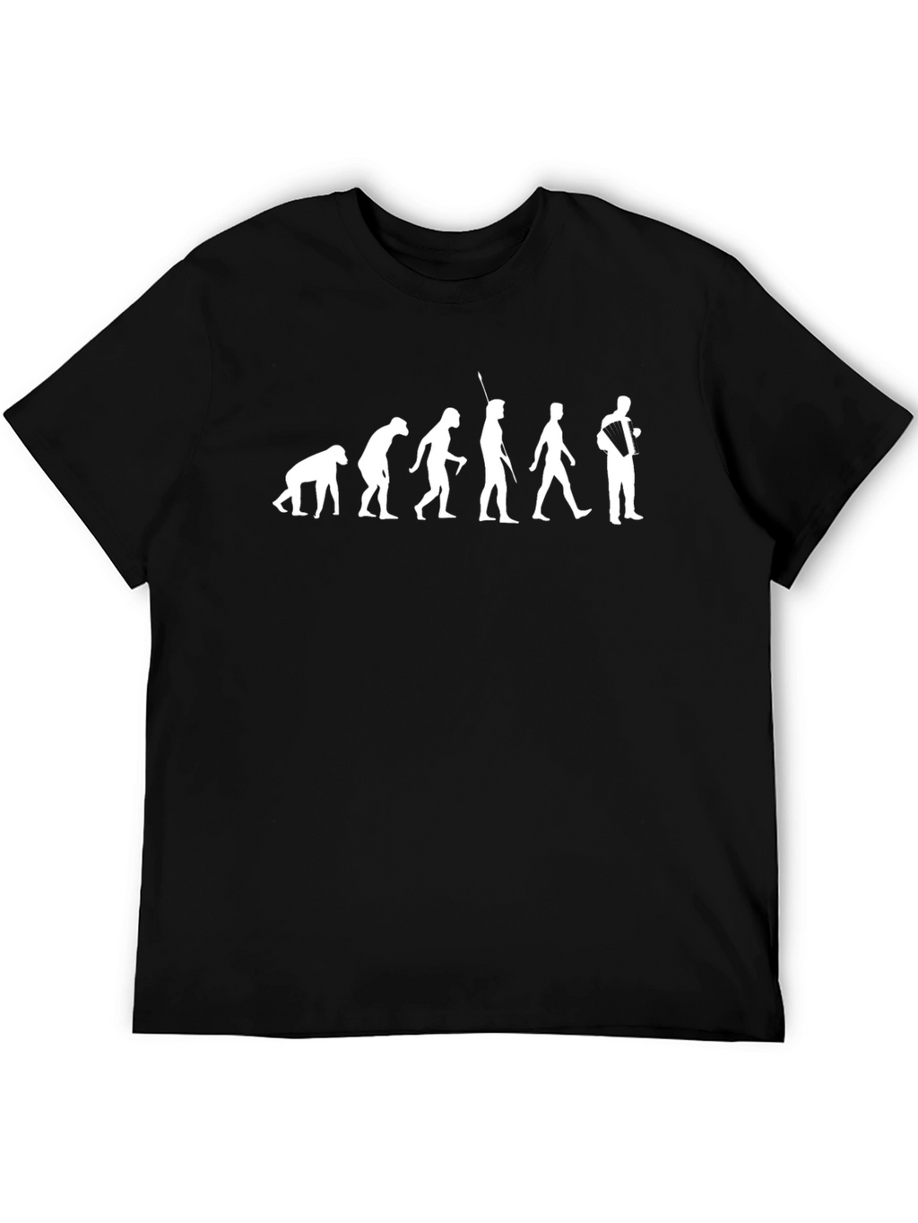 Evolution Accordionist T-Shirt - Black