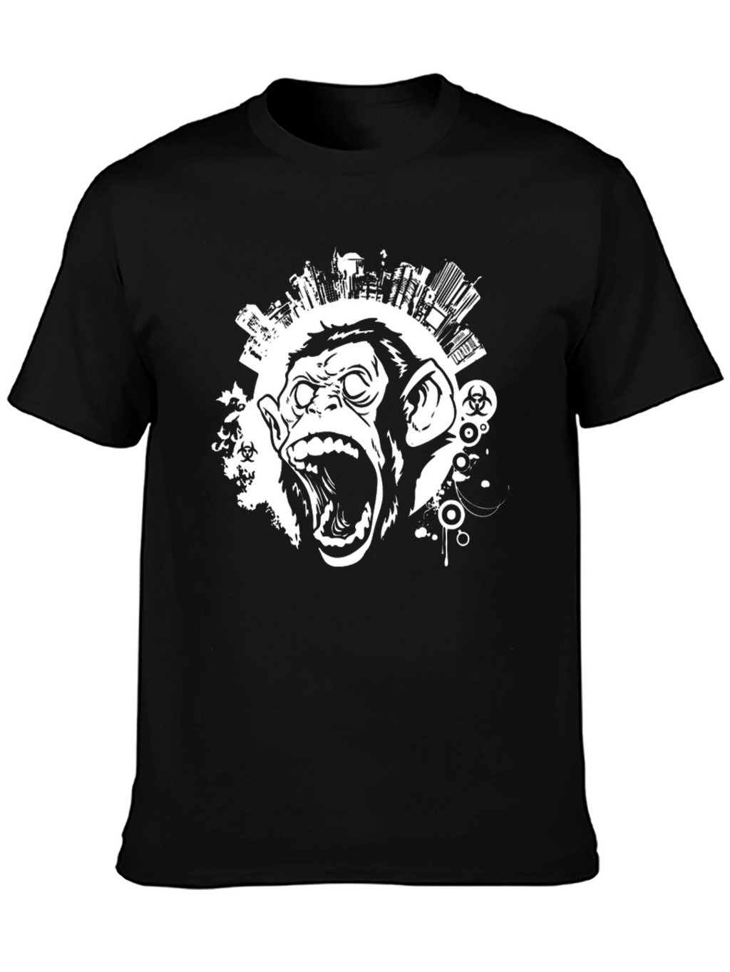 Urban Monkey T-Shirt - Black Graphic Tee
