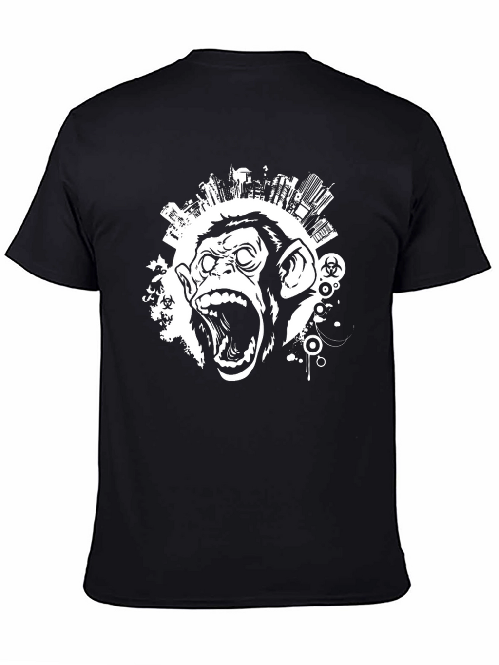 Urban Monkey T-Shirt - Black Graphic Tee