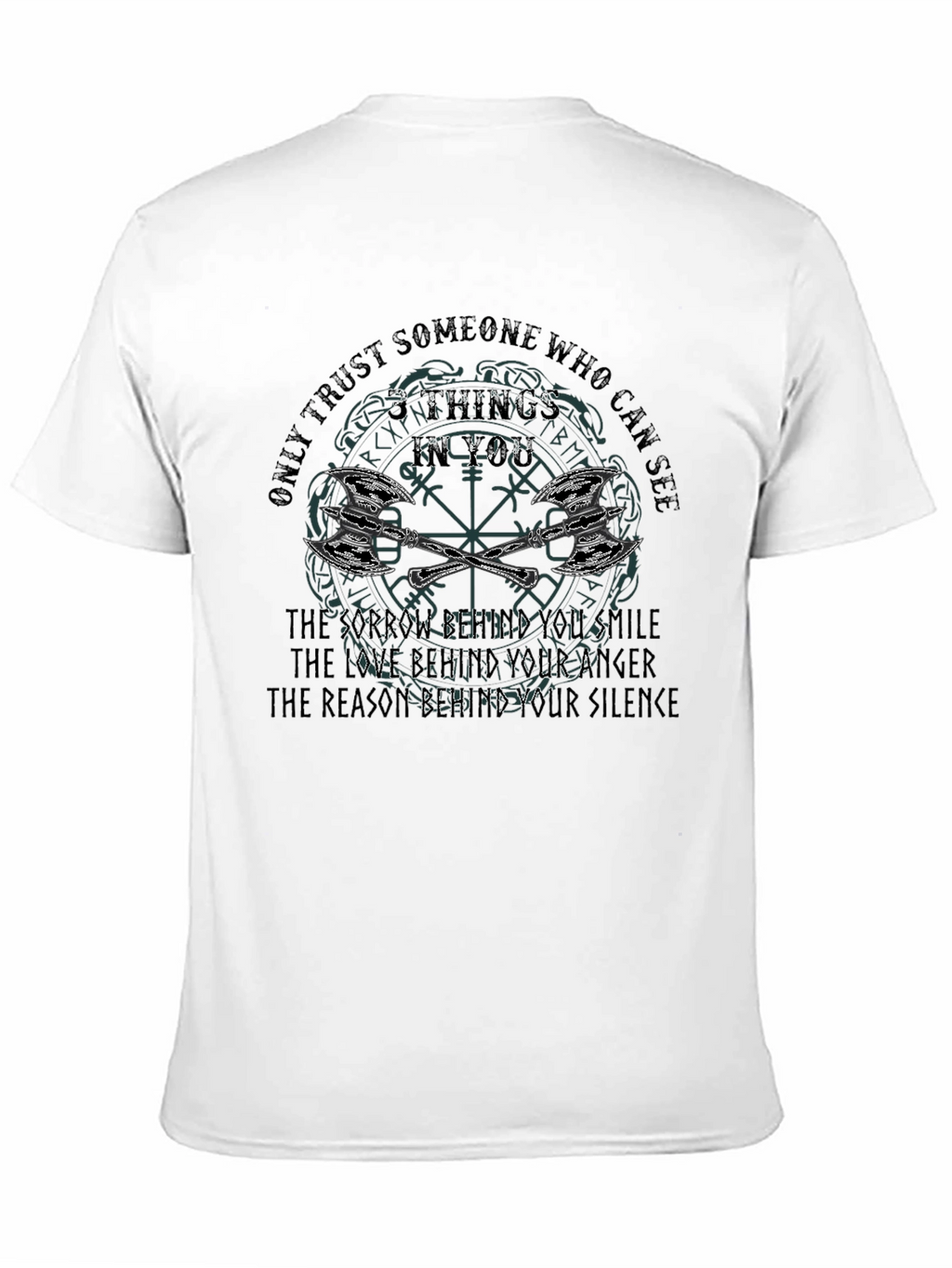 Viking Quote Graphic Print T-Shirt