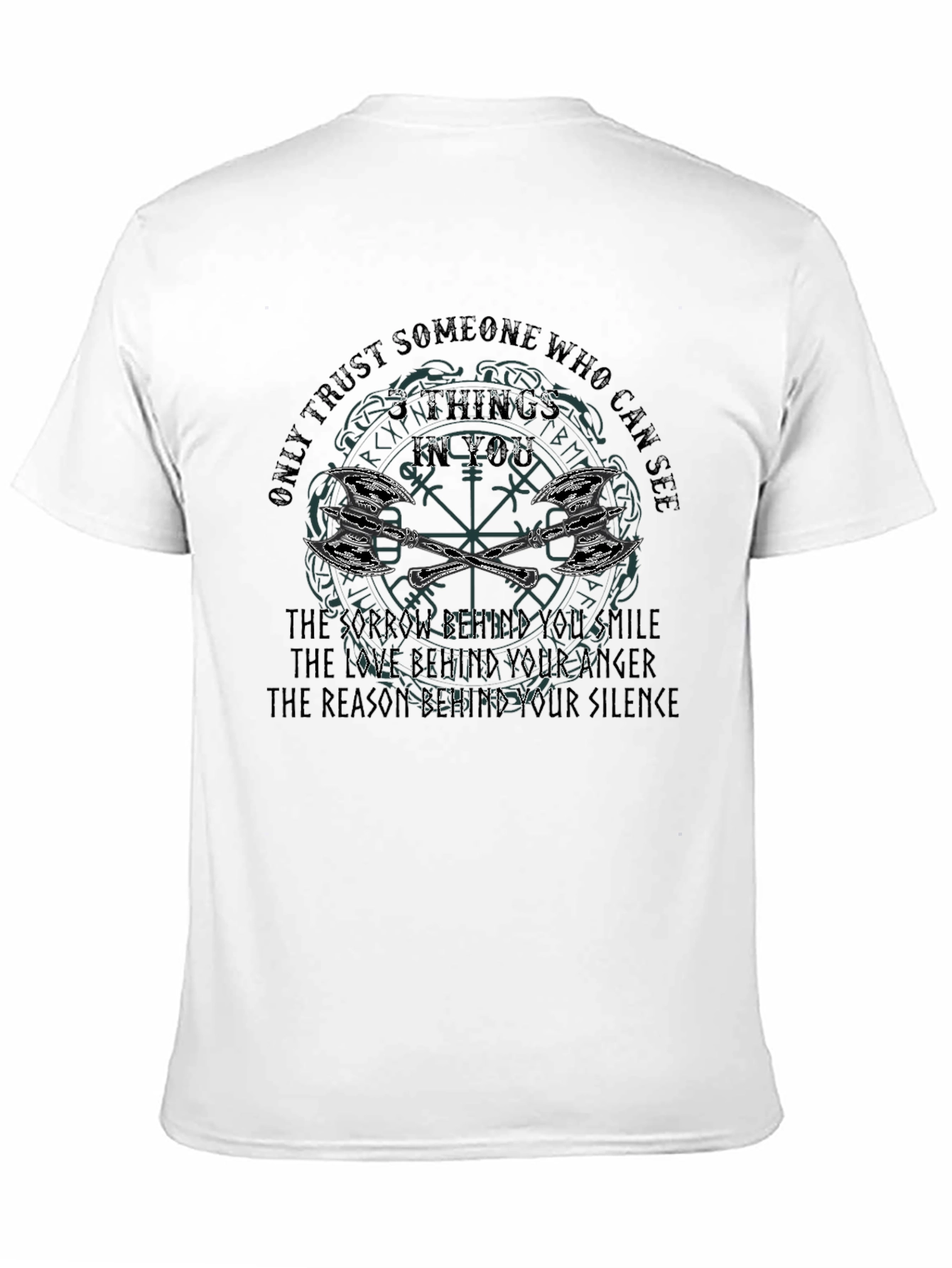 Viking Quote Graphic Print T-Shirt