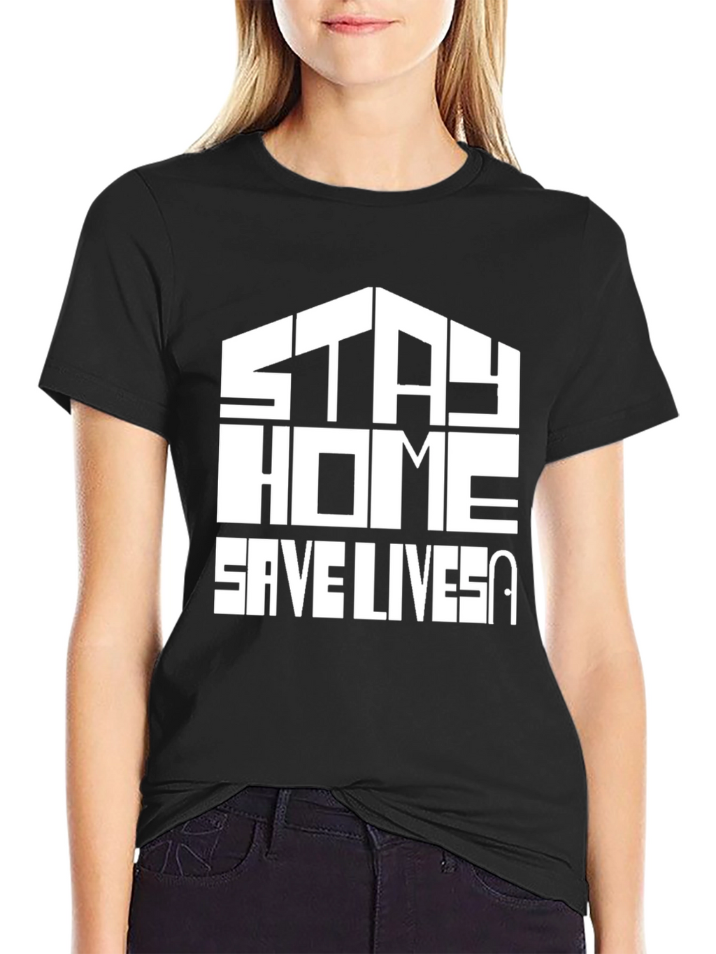 Stay Home Save Lives Graphic Tee