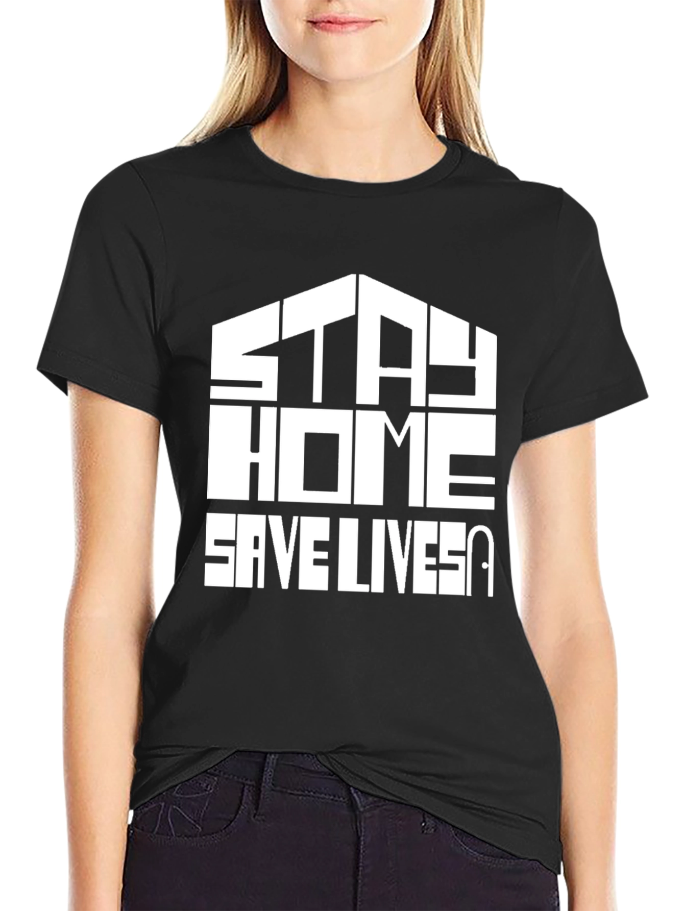 Stay Home Save Lives Graphic Tee
