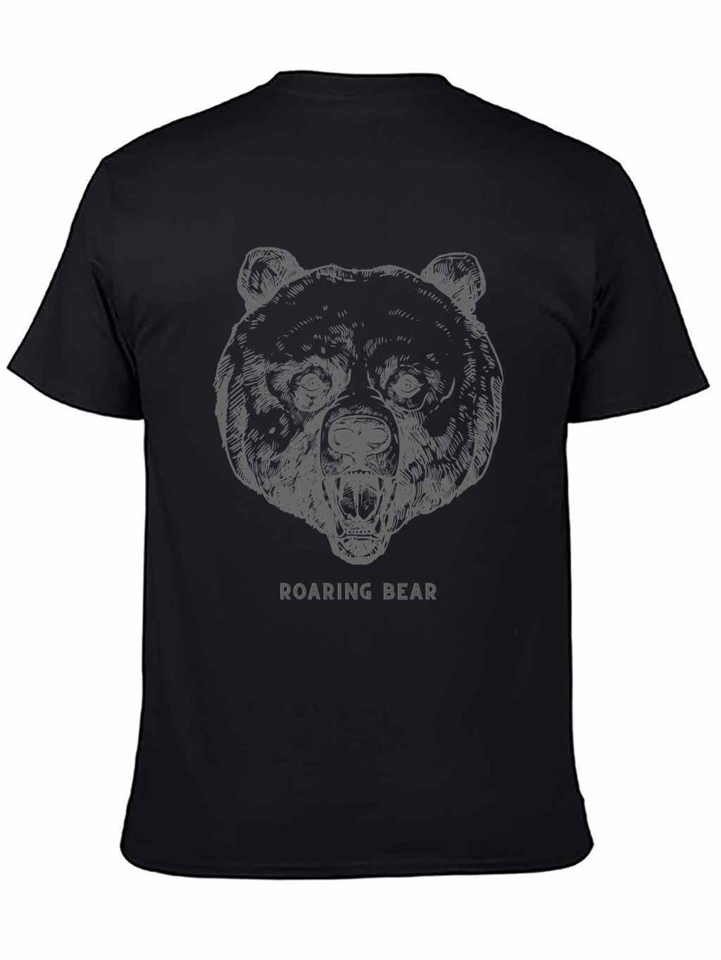 Roaring Bear Graphic T-Shirt - Stylish Mens Tee