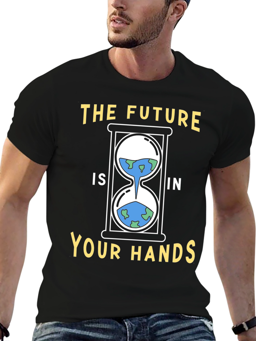 Earth Hourglass Graphic Tee - Save the Planet