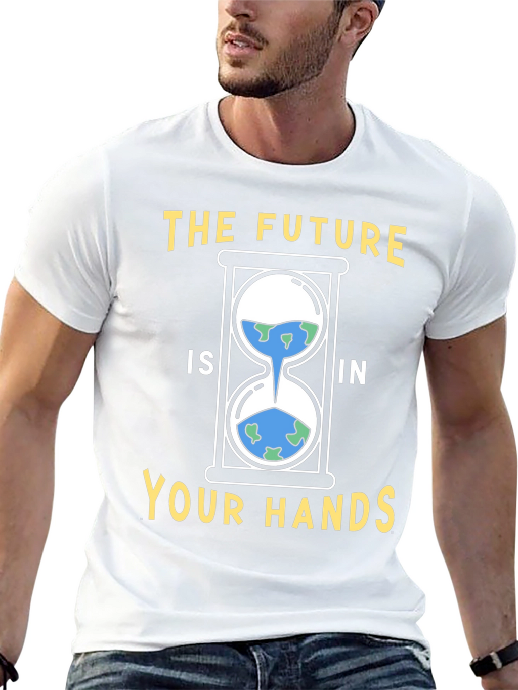 Earth Hourglass Graphic Tee - Save the Planet
