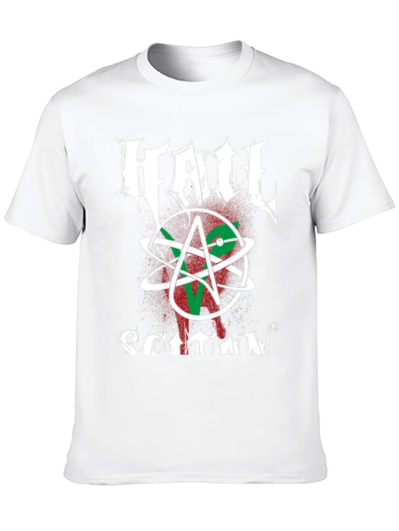 Hail Satan Graphic Tee - Black Cotton T-Shirt