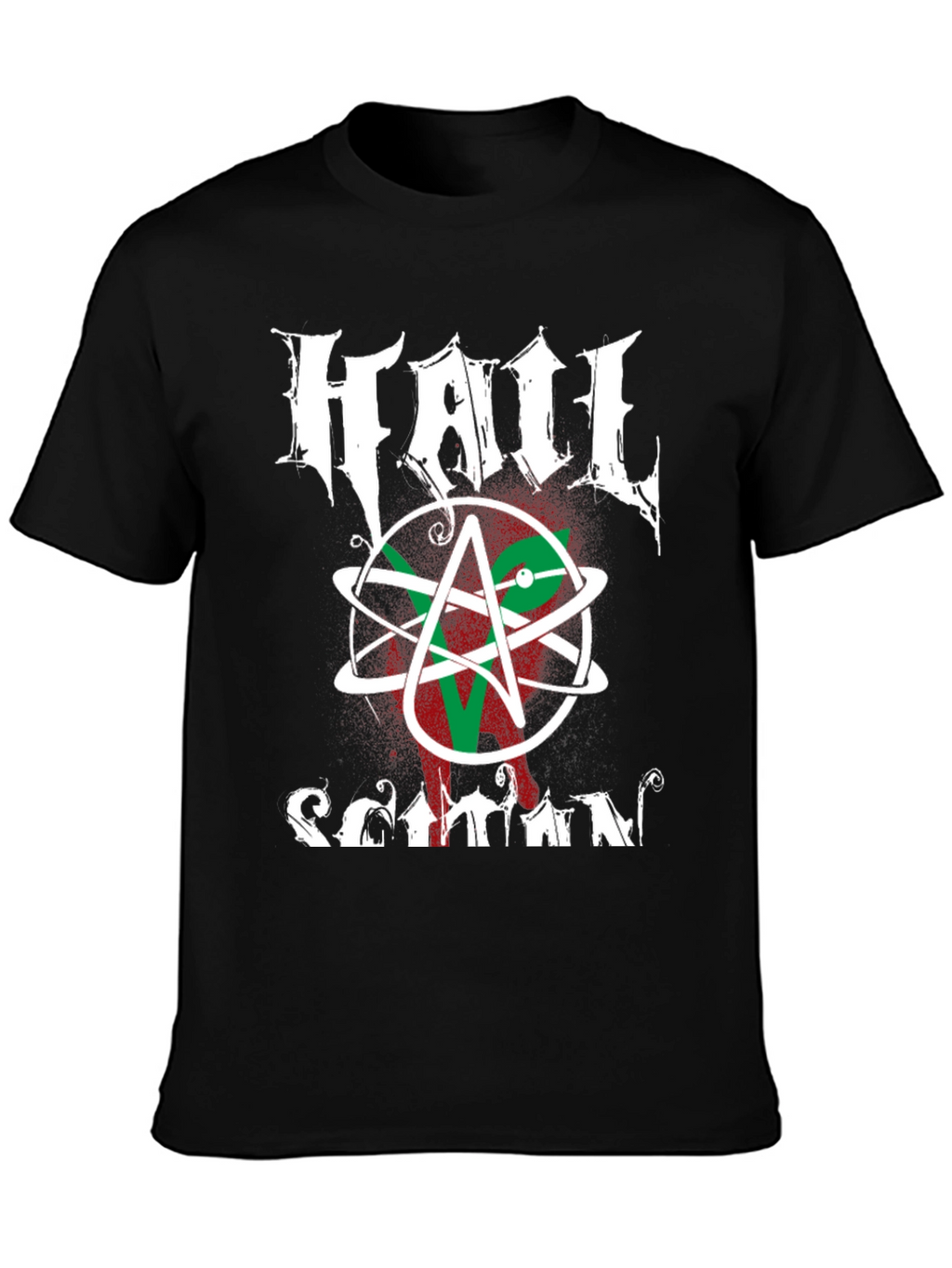 Hail Satan Graphic Tee - Black Cotton T-Shirt