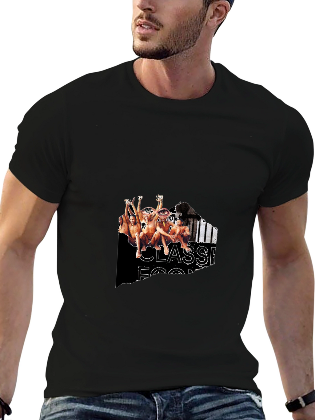 Black Graphic Tee - Classic Rock Band