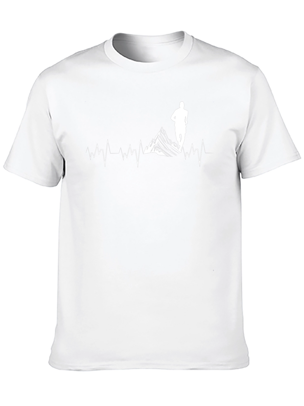 Mountain Runner Heartbeat T-Shirt - Black