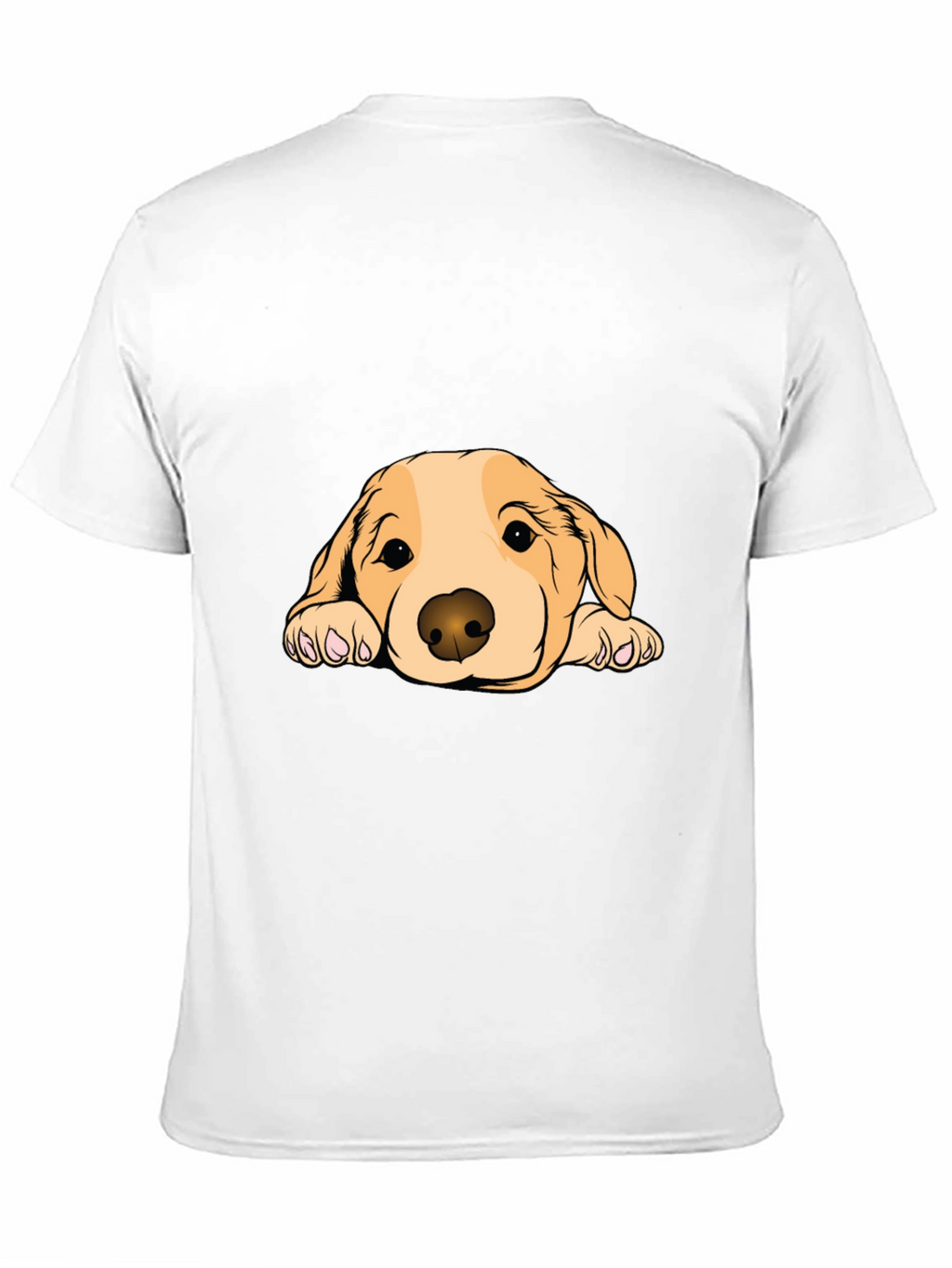 Cute Dog Graphic Black T-Shirt
