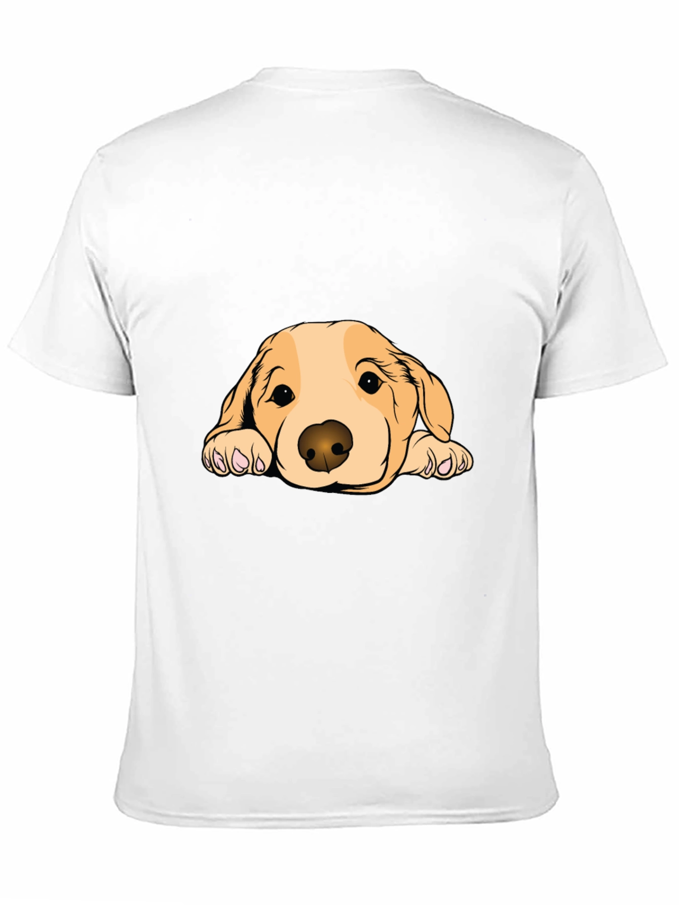 Cute Dog Graphic Black T-Shirt