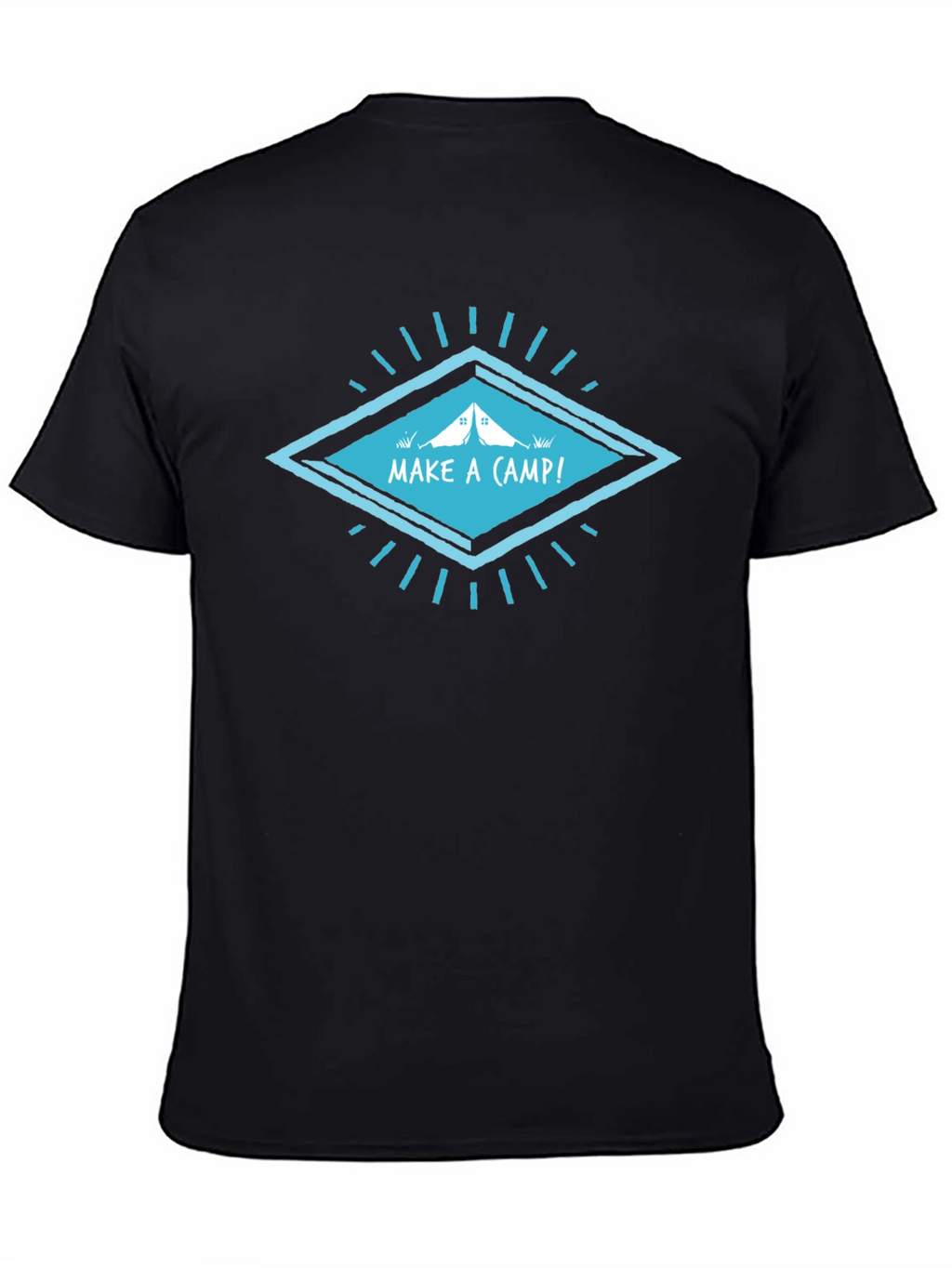 Make A Camp! Black Graphic Tee