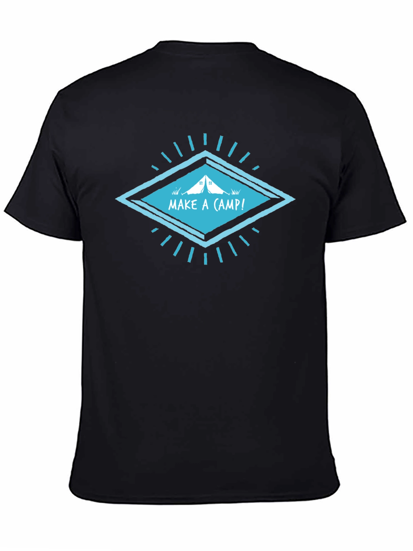Make A Camp! Black Graphic Tee
