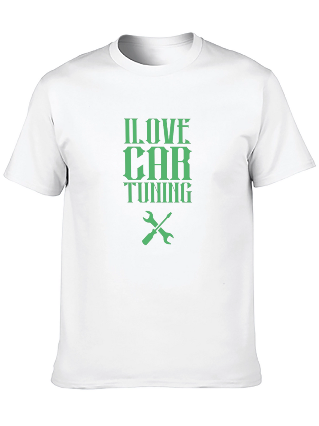 I Love Car Tuning T-Shirt - Black Crew Neck