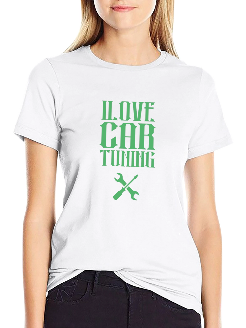 I Love Car Tuning T-Shirt - Black Crew Neck
