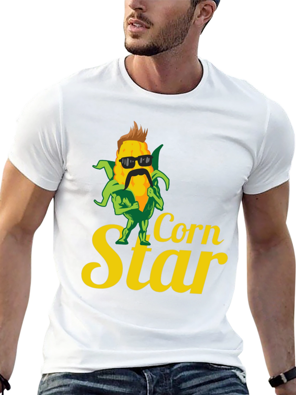Corn Star Graphic Tee - Black