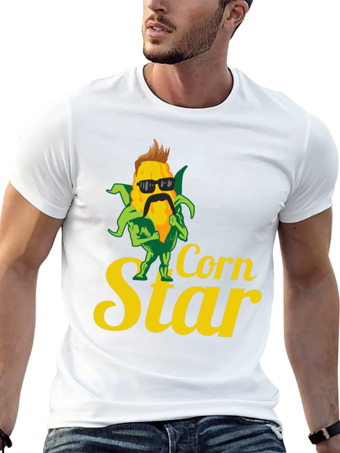 Corn Star Graphic Tee - Black