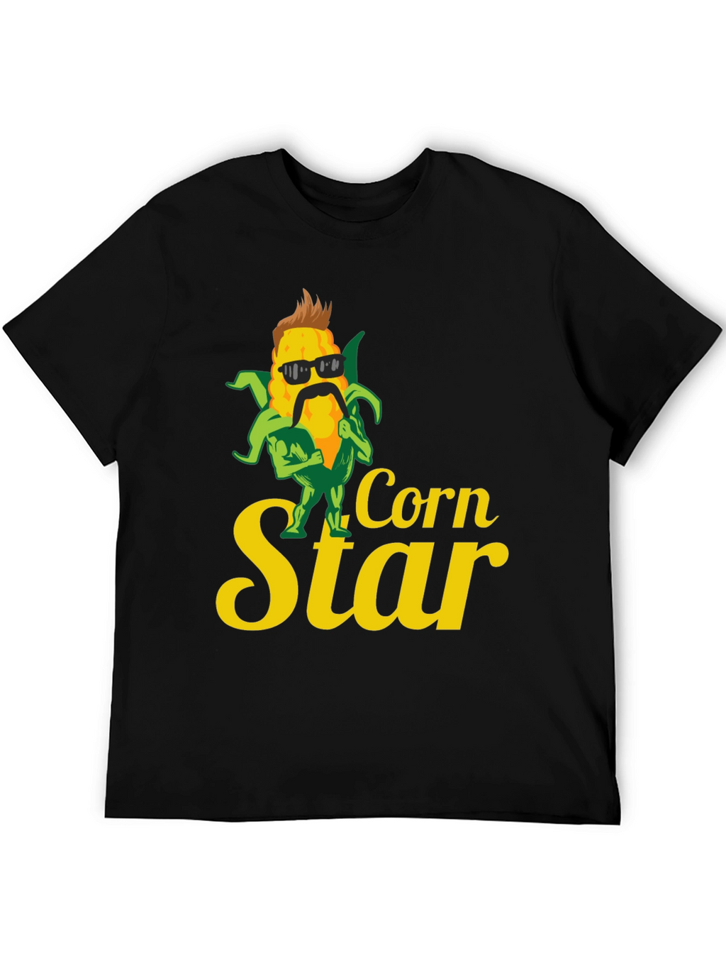 Corn Star Graphic Tee - Black