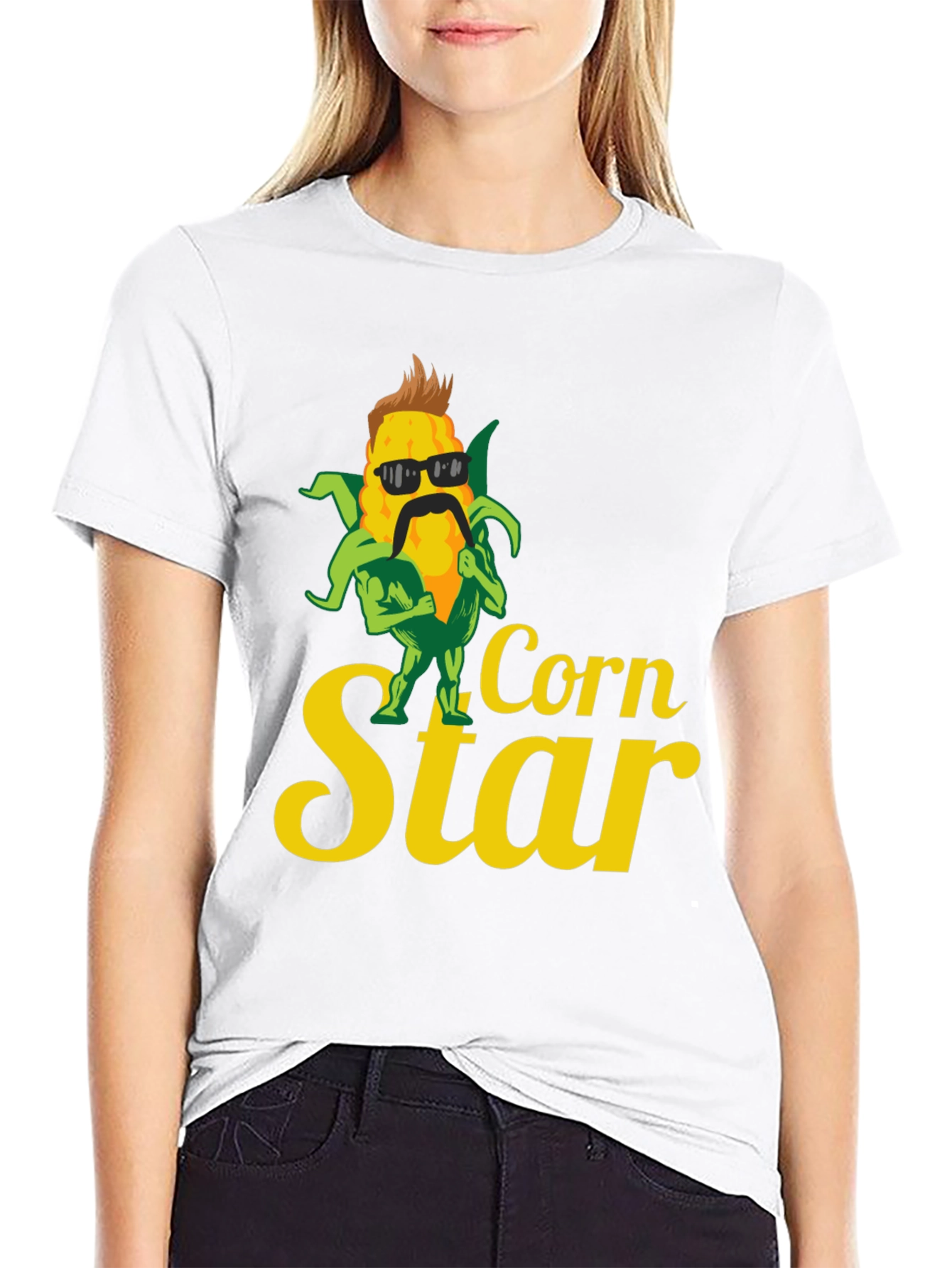Corn Star Graphic Tee - Black