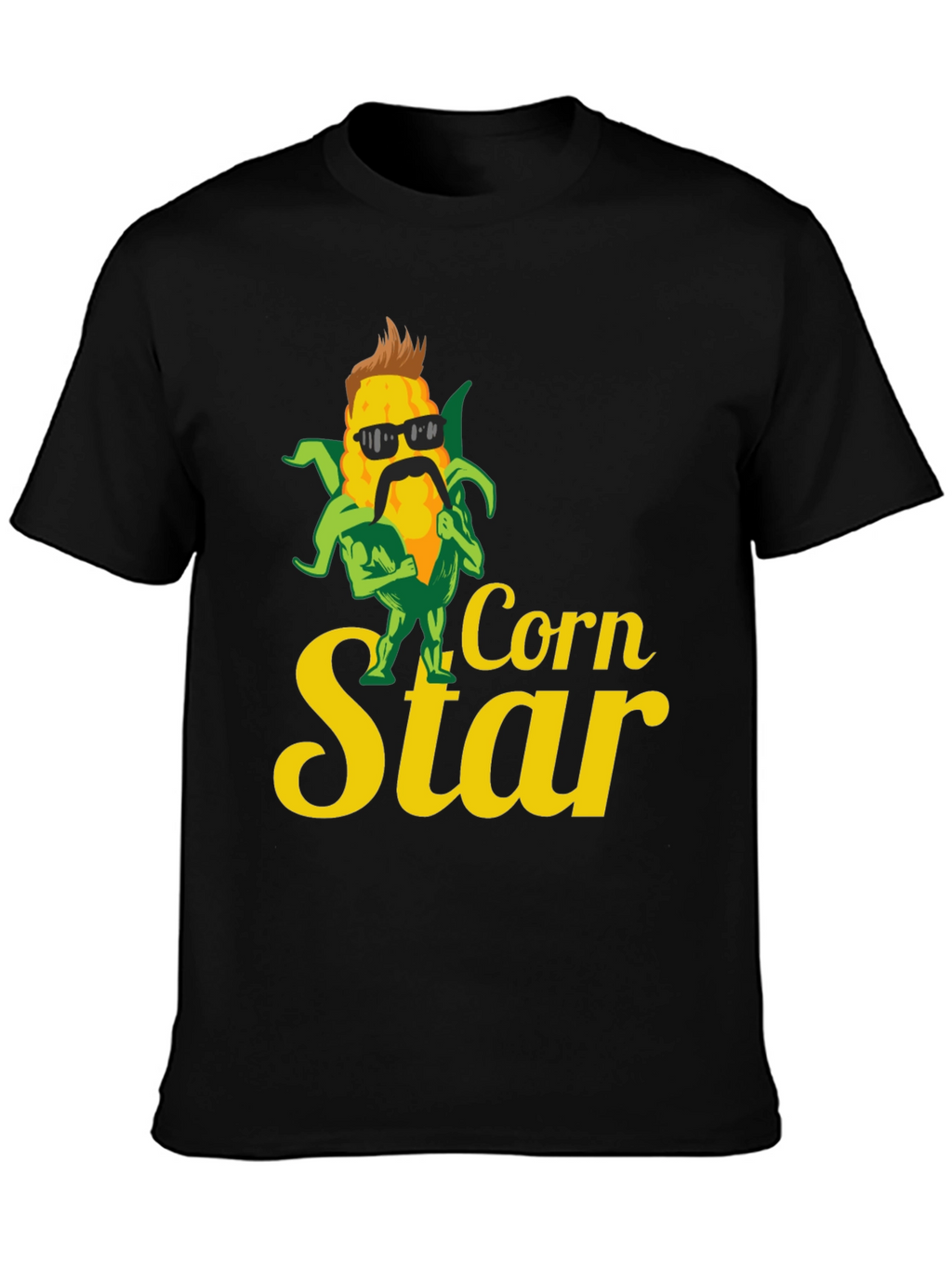 Corn Star Graphic Tee - Black