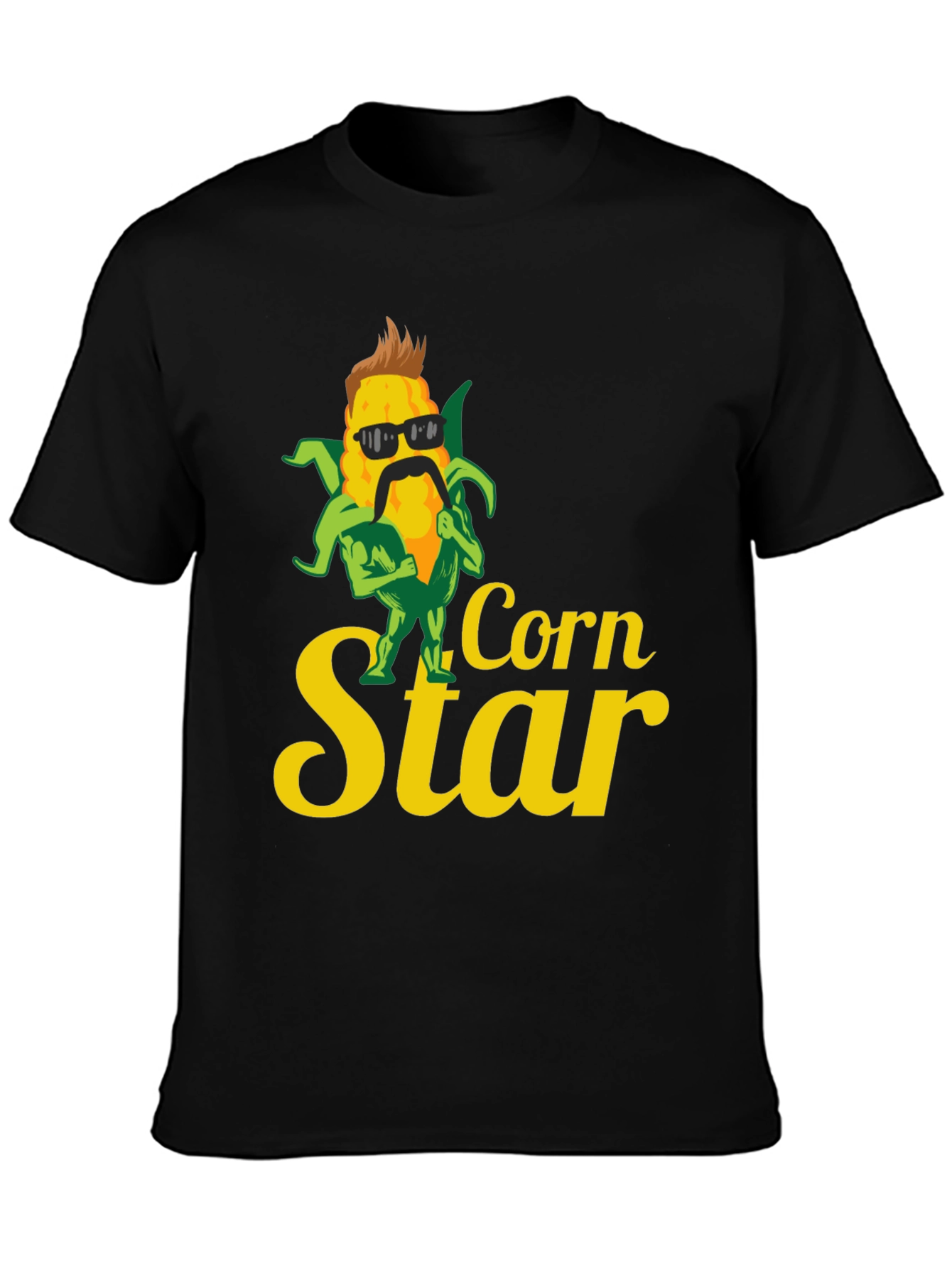 Corn Star Graphic Tee - Black